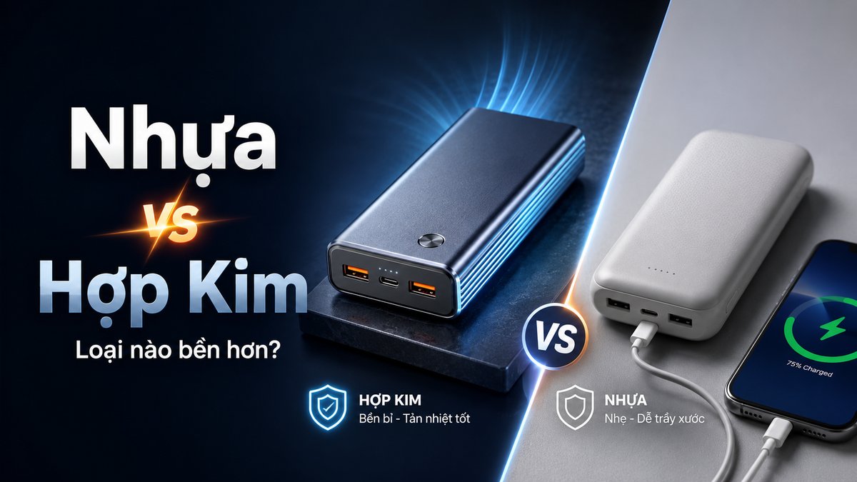 sạc dự phòng hợp kim