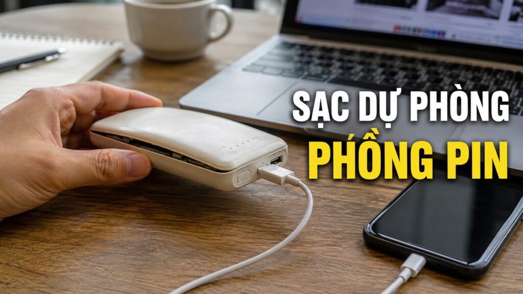 sạc dự phòng bị phồng pin