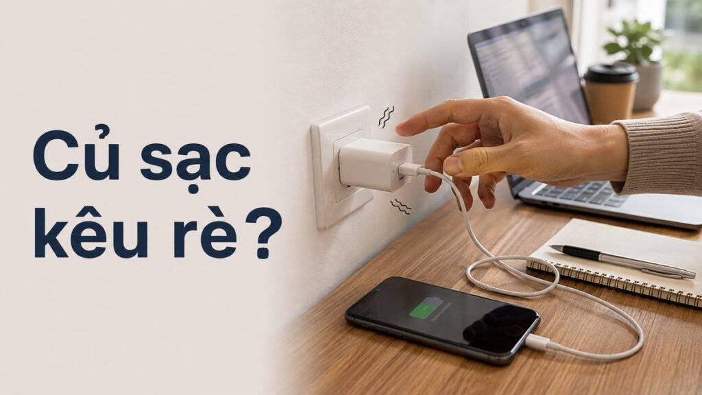 củ sạc kêu rè