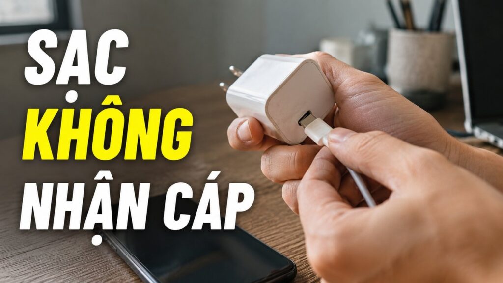 củ sạc type c không nhận cáp