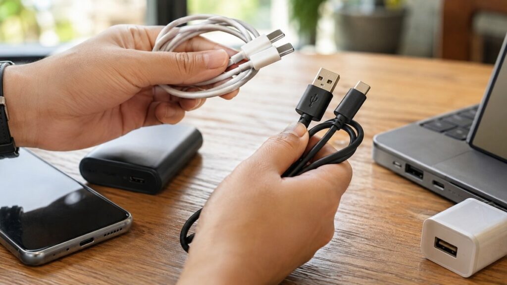 cáp type c to type c và usb to type c