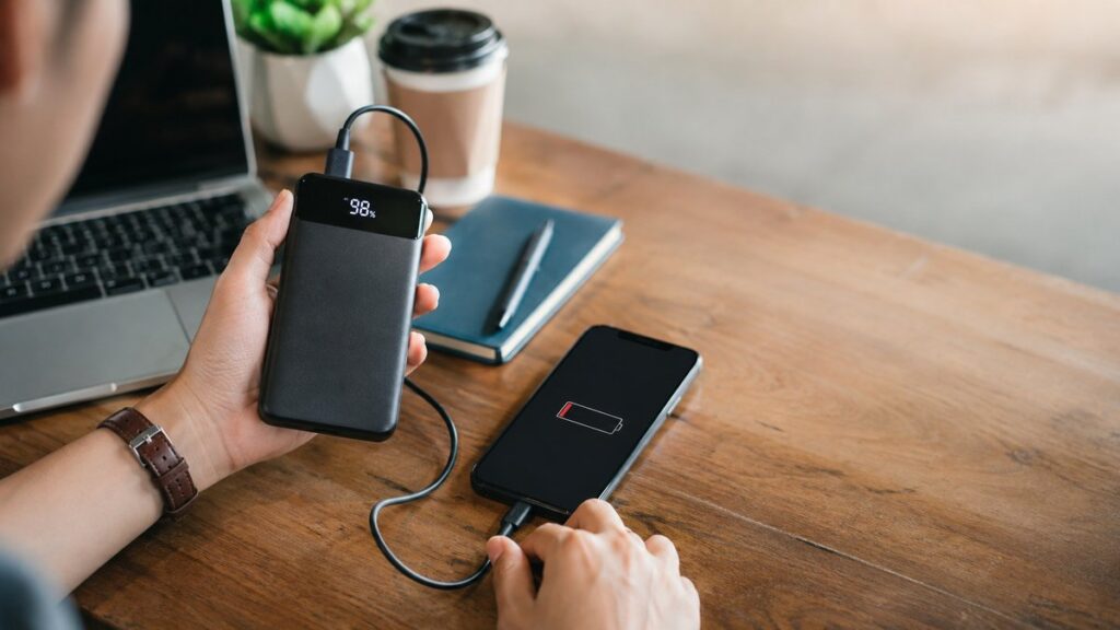 sạc dự phòng báo pin không chính xác