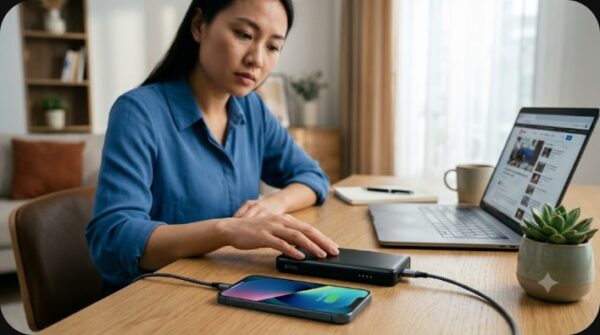 sạc dự phòng bị nóng